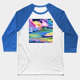 Cloudy in Color Baseball T-Shirt